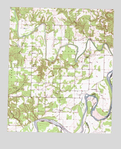 Frogville, OK USGS Topographic Map