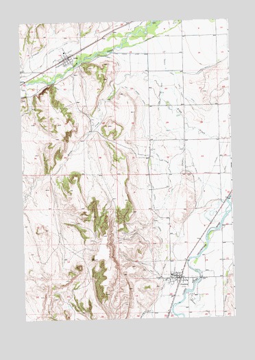 Fromberg, MT USGS Topographic Map