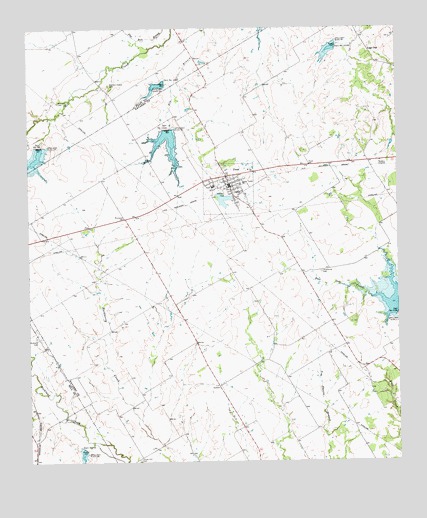 Frost, TX USGS Topographic Map