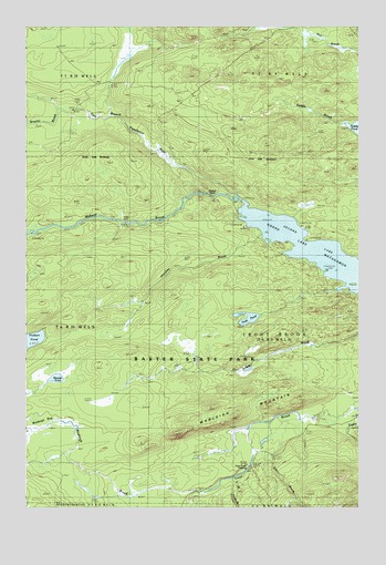 Frost Pond, ME USGS Topographic Map