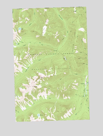 Frosty Creek, WA USGS Topographic Map