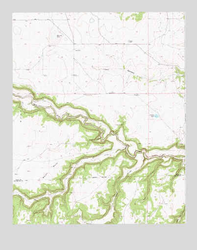 Frutosa Lake, NM USGS Topographic Map