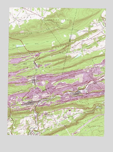 Ashland, PA USGS Topographic Map