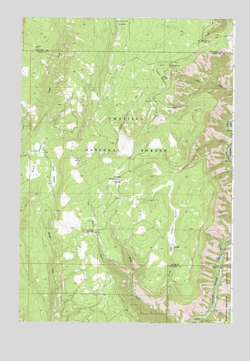Fry Meadow, OR USGS Topographic Map