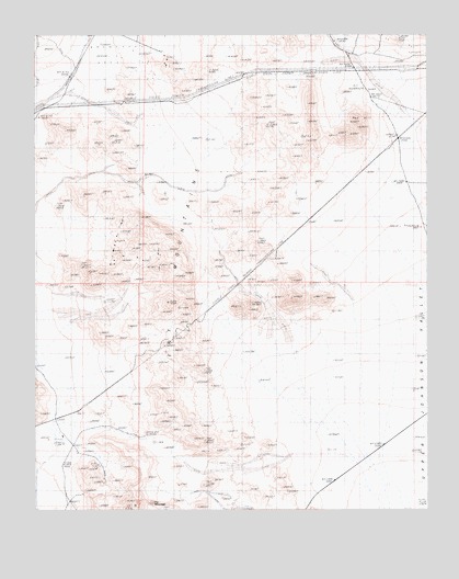 Fry Mountains, CA USGS Topographic Map