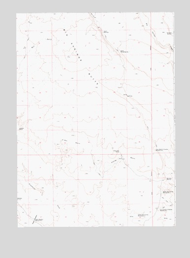 Frying Pan Basin, ID USGS Topographic Map