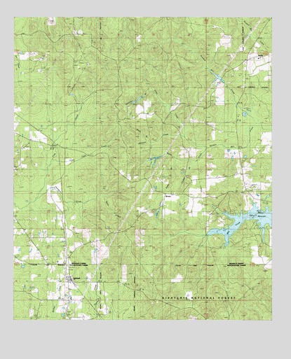 Ashland, LA USGS Topographic Map