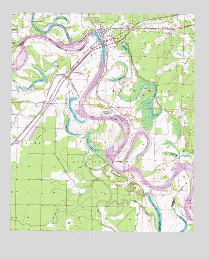 Fulton, AR USGS Topographic Map