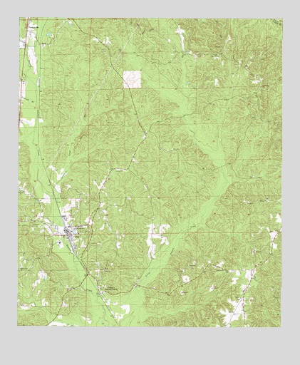 Fulton East, AL USGS Topographic Map