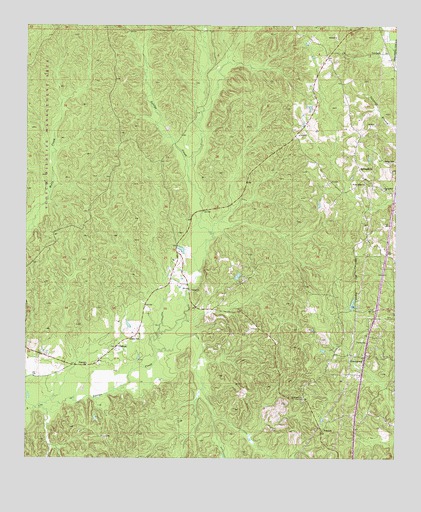 Fulton West, AL USGS Topographic Map