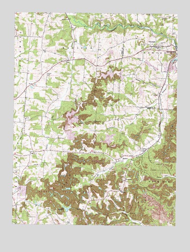 Fultonham, OH USGS Topographic Map