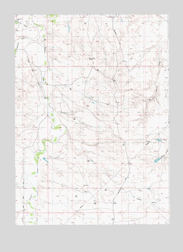 Funny Rock, WY USGS Topographic Map