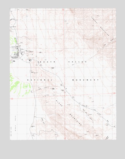 Furnace Creek, CA USGS Topographic Map