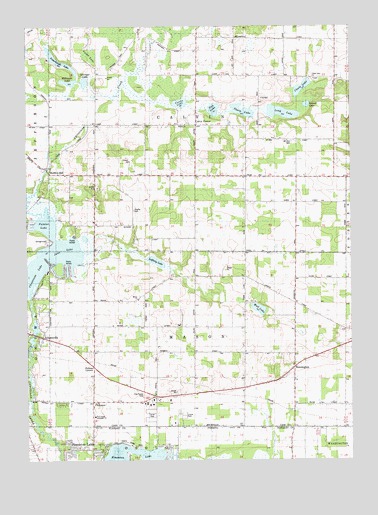 Adamsville, MI USGS Topographic Map