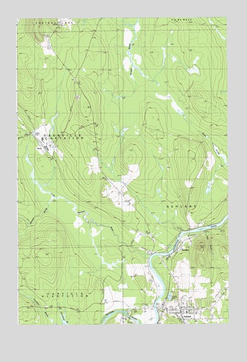 Ashland, ME USGS Topographic Map