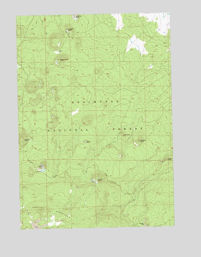 Fuzztail Butte, OR USGS Topographic Map