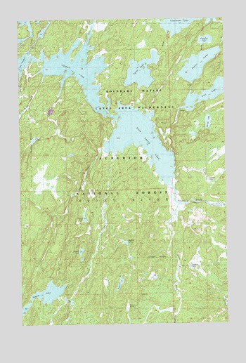 Gabbro Lake, MN USGS Topographic Map