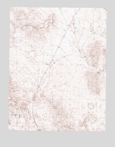 Gabbs Mountain, NV USGS Topographic Map