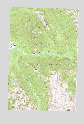 Gable Peaks, MT USGS Topographic Map
