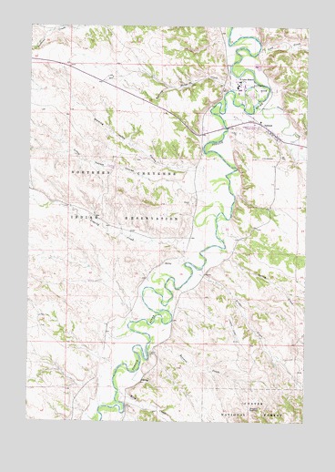 Ashland, MT USGS Topographic Map