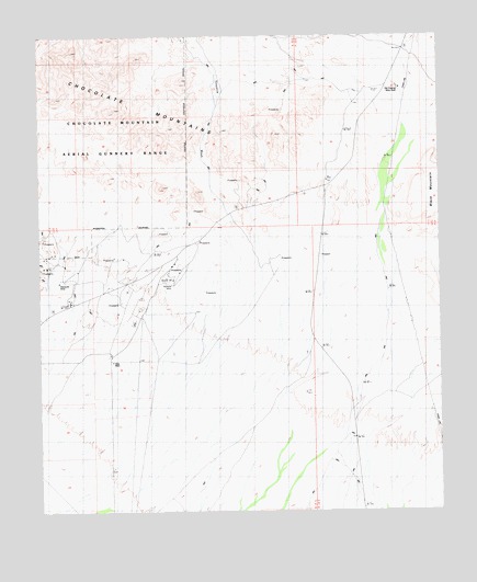 Ninemile Wash, CA USGS Topographic Map