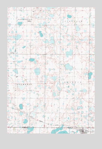 Gackle North, ND USGS Topographic Map