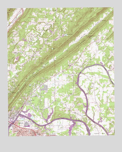 Gadsden East, AL USGS Topographic Map