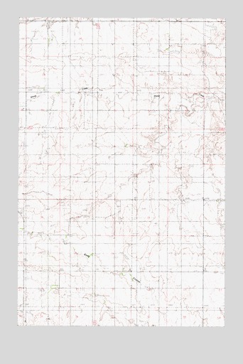 Gady Coulee, MT USGS Topographic Map
