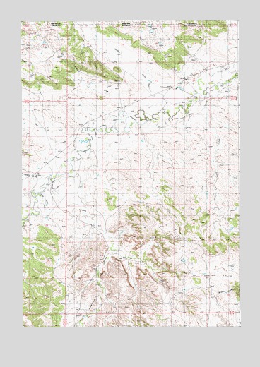 Gaff Creek, WY USGS Topographic Map