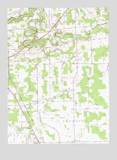 Gageville, OH USGS Topographic Map