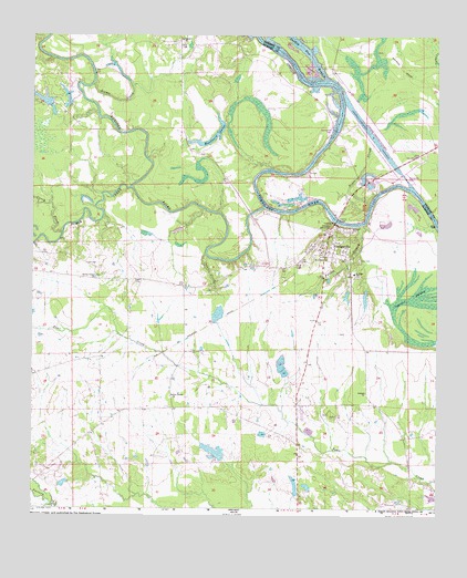 Gainesville, AL USGS Topographic Map