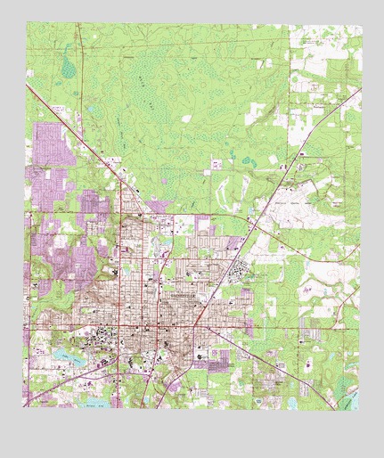 Gainesville East, FL USGS Topographic Map