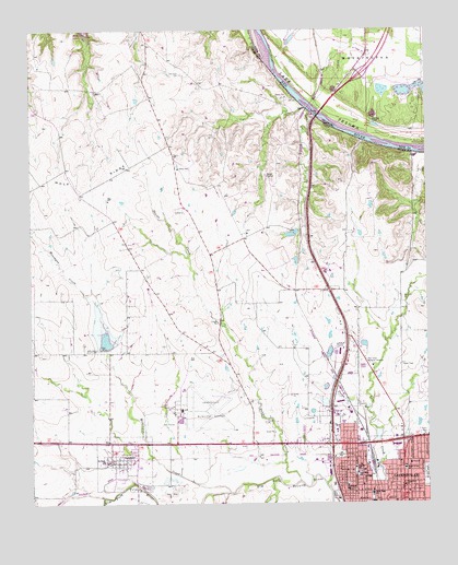 Gainesville North, TX USGS Topographic Map