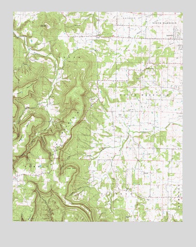 Gaither, AR USGS Topographic Map