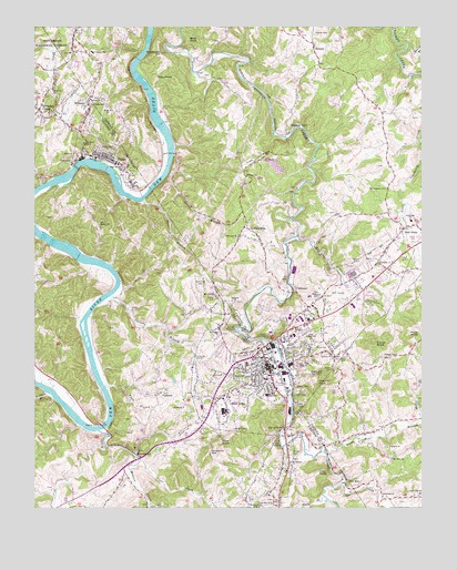 Galax, VA USGS Topographic Map