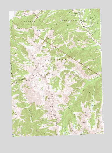 Galena, ID USGS Topographic Map