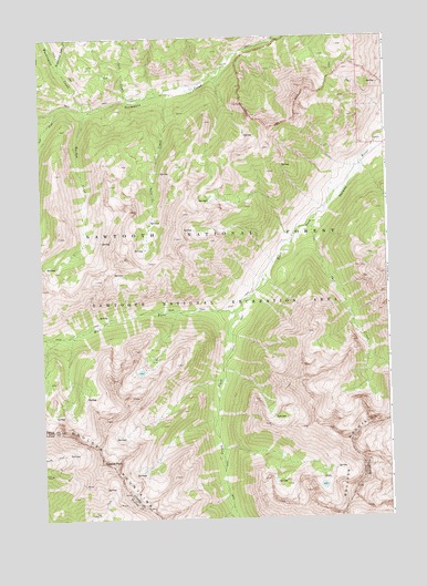 Galena Peak, ID USGS Topographic Map