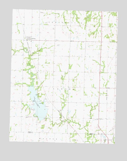 Galesburg, KS USGS Topographic Map