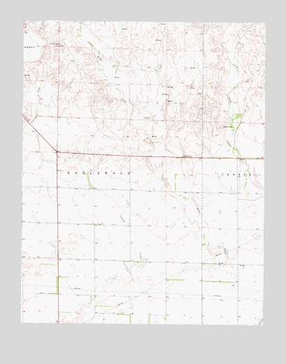 Ashland NW, KS USGS Topographic Map