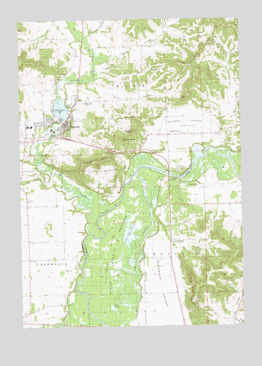 Galesville, WI USGS Topographic Map