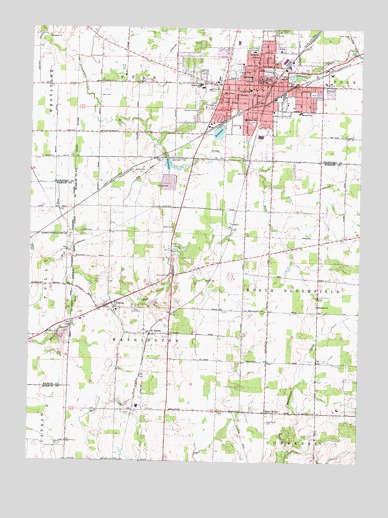 Galion, OH USGS Topographic Map