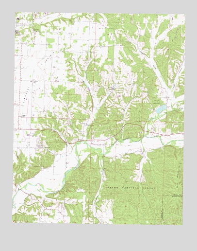 Gallatin, AR USGS Topographic Map