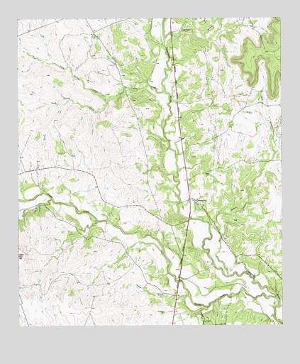 Adamsville, TX USGS Topographic Map