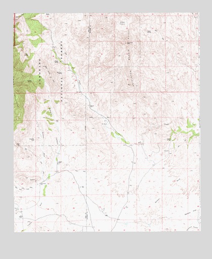 Galleta Flat West, AZ USGS Topographic Map