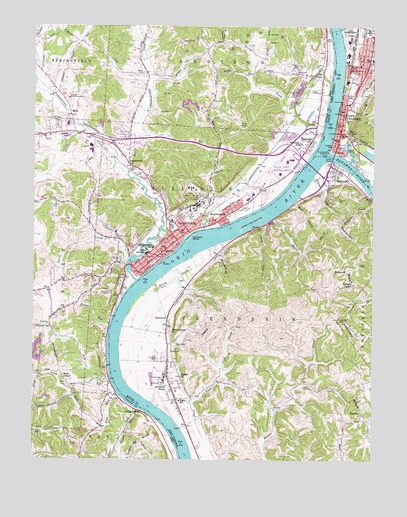 Gallipolis, OH USGS Topographic Map