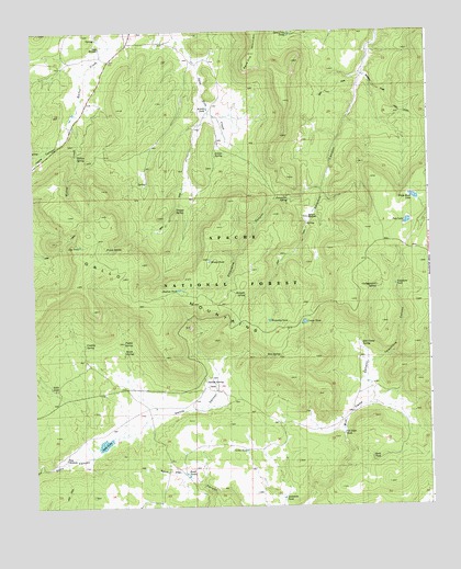 Gallo Mountains East, NM USGS Topographic Map