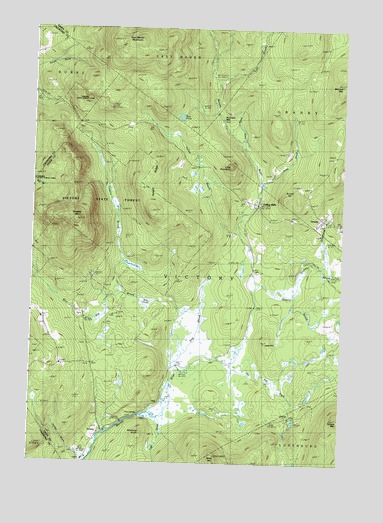 Gallup Mills, VT USGS Topographic Map