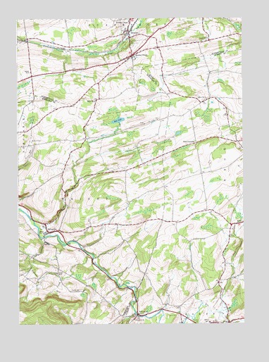 Gallupville, NY USGS Topographic Map