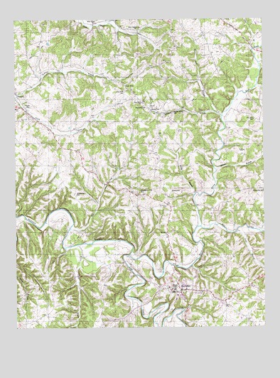 Gamaliel, KY USGS Topographic Map