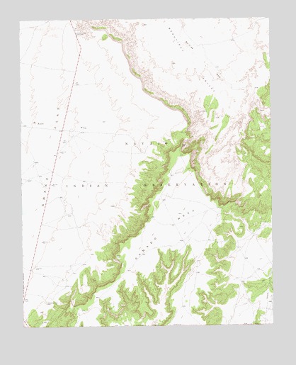 Ganado Mesa, AZ USGS Topographic Map